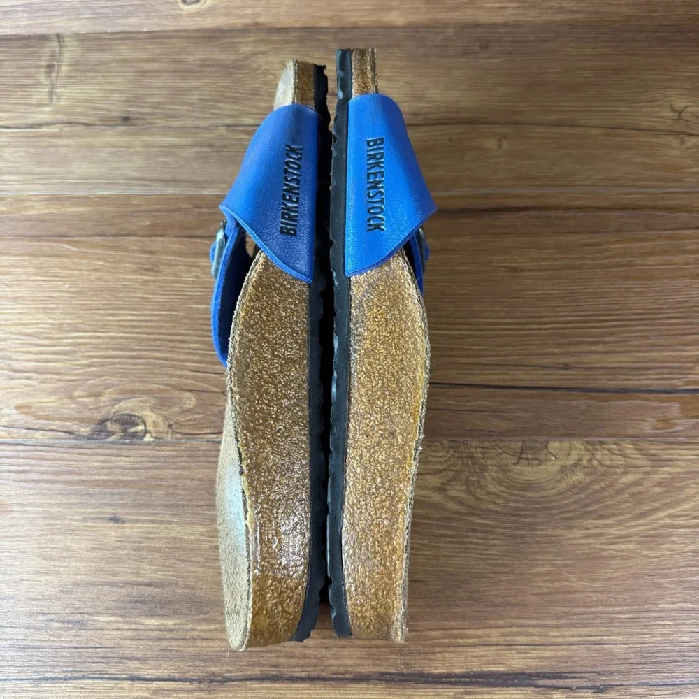 Birkenstock Madrid Blue Slides Sandals Women’s Size 7‎ (38) Shoes